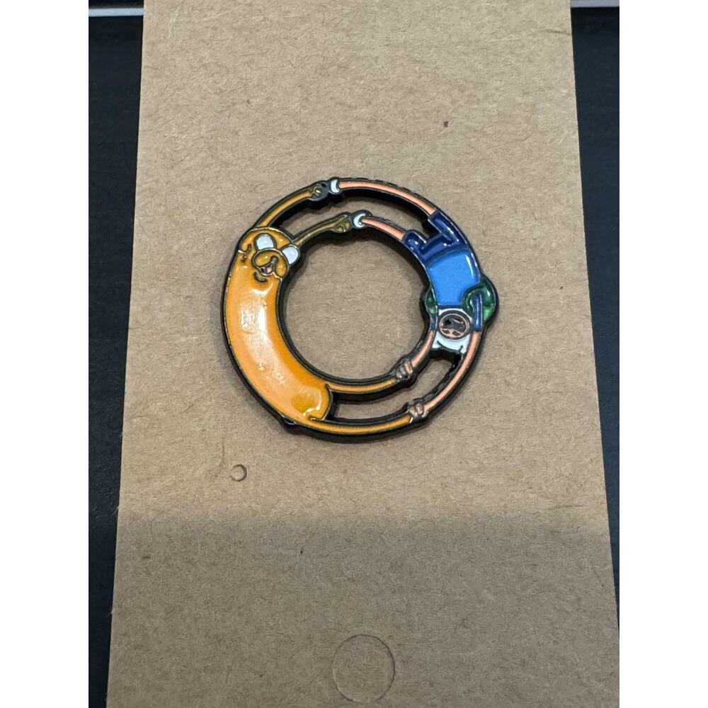 Adventure Time Jake Finn Circle Hug Enamel Lapel Round Pin Cartoon Network